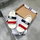  0740 - HÀNG CHÍNH HÃNG - GIÀY QUAI HẬU SANDAL FILA SURFY MÀU KEM SỌC ĐỎ XANH - *CREAM/RED/BLUE* - CODE: 1SM01583D - 121 