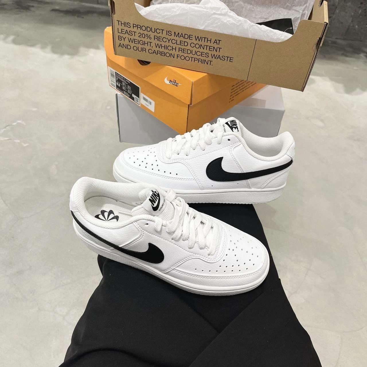 0744 - HÀNG CHÍNH HÃNG - GIÀY NIKE COURT VISION LOW NEXT NATURE MÀU TR ...