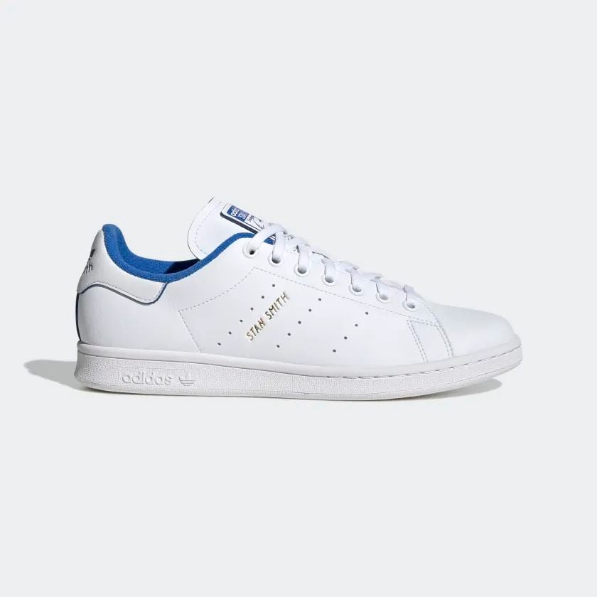 0745 - HÀNG CHÍNH HÃNG - GIÀY ADIDAS STAN SMITH MÀU TRẮNG LÓT XANH DƯƠ –  MỘC SHOES