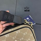  0755 - HÀNG CHÍNH HÃNG - TÚI ĐEO CHÉO ĐỰNG THẺ MLB DIAMOND MONOGRAM JQD NEW YORK YANKEES MÀU BE - *BEIGE* - CODE: 7ACRM012N - 50BGS 