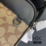  0763 - HÀNG CHÍNH HÃNG - TÚI ĐEO CHÉO COACH GRAHAM CROSSBODY IN SIGNATURE CANVAS MÀU NÂU VÀNG - *BROWN* - CODE: C4149 