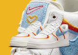  0764 - HÀNG CHÍNH HÃNG - GIÀY NIKE AIR FORCE 1 SAIL DENIM SWOOSH MÀU KEM - *CREAM* - CODE: DJ4655 133 
