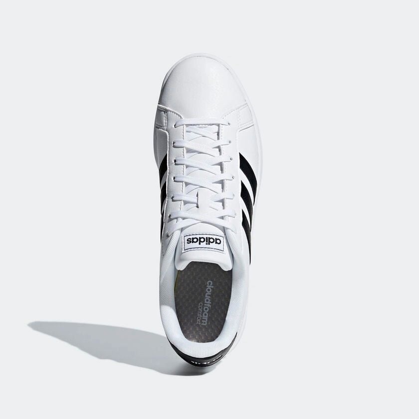  0793 - HÀNG CHÍNH HÃNG - GIÀY ADIDAS GRAND COURT MÀU TRẮNG SỌC ĐEN PANDA NAM - *WHITE/BLACK* - CODE: F36392 