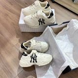  0795 - HÀNG CHÍNH HÃNG - GIÀY TRẺ EM MLB KID MONOGRAM MÀU BE ĐEN - *BLACK* - CODE: 7ASHCM11N 