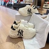  0795 - HÀNG CHÍNH HÃNG - GIÀY TRẺ EM MLB KID MONOGRAM MÀU BE ĐEN - *BLACK* - CODE: 7ASHCM11N 