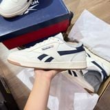  0828 - HÀNG CHÍNH HÃNG - GIÀY REEBOK CLUB MEMT 'CHALK VECTOR NAVY' - *CREAM/NAVY* - CODE: GW0102 - (5080) 