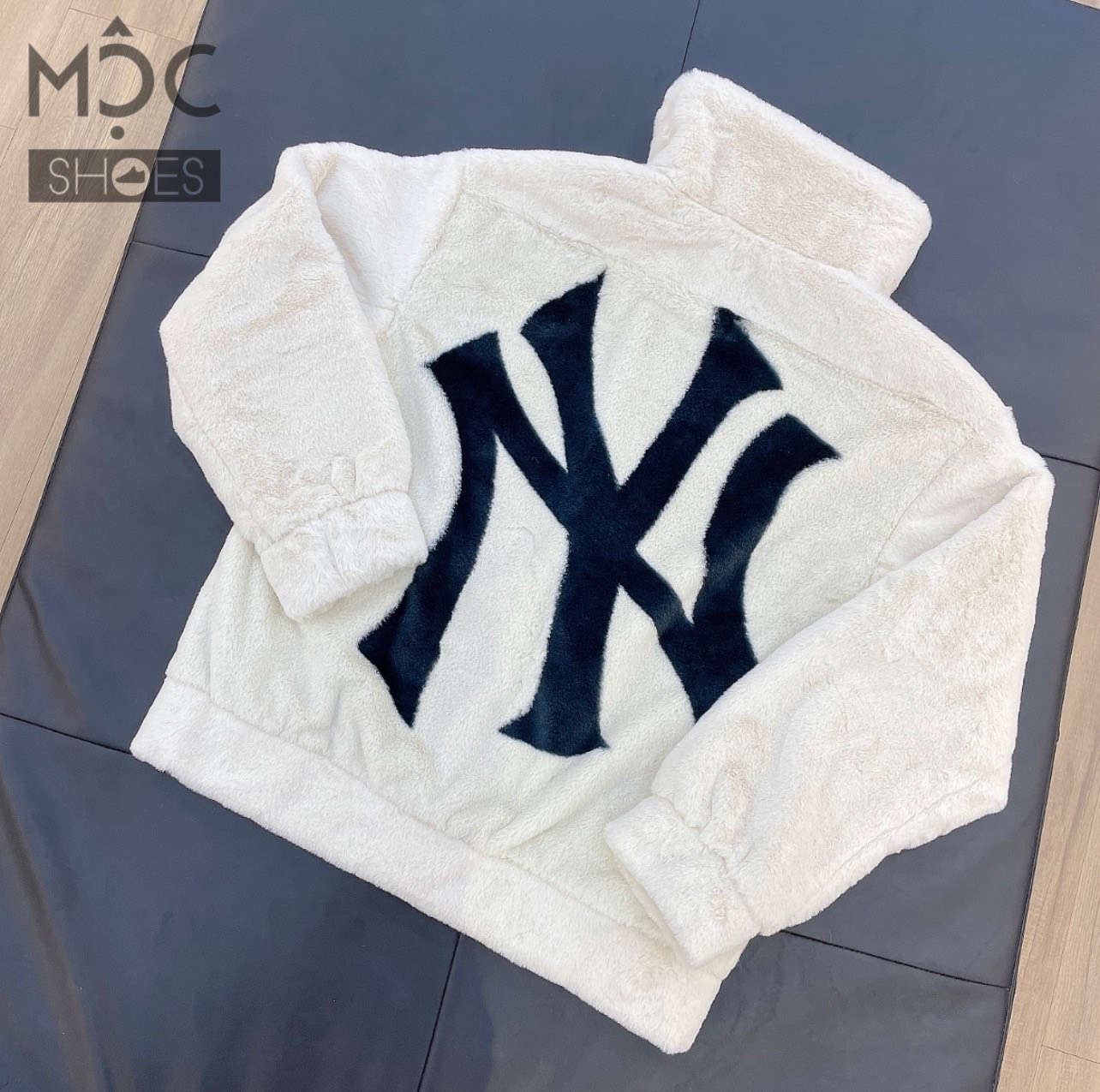 HÀNG CHÍNH HÃNG Áo khoác MLB Lông cừu BIG LOGO 1stcorner #45 HÀNG CHÍNH HÃNG Áo khoác MLB Lông cừu BIG LOGO 1stcorner