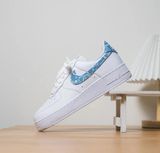  0831 - HÀNG CHÍNH HÃNG - GIÀY NIKE AIR FORCE 1 ’07 ESSENTIALS ‘BABY BLUE PAISLEY’ MÀU TRẮNG - *WHITE* - CODE: DH4406-100 