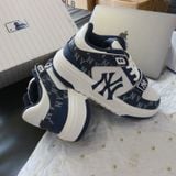  0838 - HÀNG CHÍNH HÃNG - GIÀY MLB CHUNKY LINER MID MONOGRAM MÀU XANH NAVY - *NAVY/WHITE* - CODE: 3ASXLM13N 