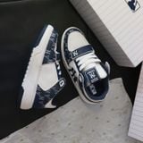  0838 - HÀNG CHÍNH HÃNG - GIÀY MLB CHUNKY LINER MID MONOGRAM MÀU XANH NAVY - *NAVY/WHITE* - CODE: 3ASXLM13N 
