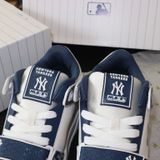  0838 - HÀNG CHÍNH HÃNG - GIÀY MLB CHUNKY LINER MID MONOGRAM MÀU XANH NAVY - *NAVY/WHITE* - CODE: 3ASXLM13N 