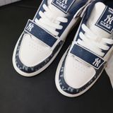  0838 - HÀNG CHÍNH HÃNG - GIÀY MLB CHUNKY LINER MID MONOGRAM MÀU XANH NAVY - *NAVY/WHITE* - CODE: 3ASXLM13N 