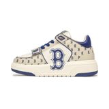  0837 - HÀNG CHÍNH HÃNG - GIÀY MLB CHUNKY LINER MID MONOGRAM BOSTON MÀU BE NAVY - *BEIGE/NAVY* - CODE: 3ASXLM13N-43BGL 