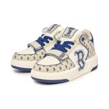  0837 - HÀNG CHÍNH HÃNG - GIÀY MLB CHUNKY LINER MID MONOGRAM BOSTON MÀU BE NAVY - *BEIGE/NAVY* - CODE: 3ASXLM13N-43BGL 