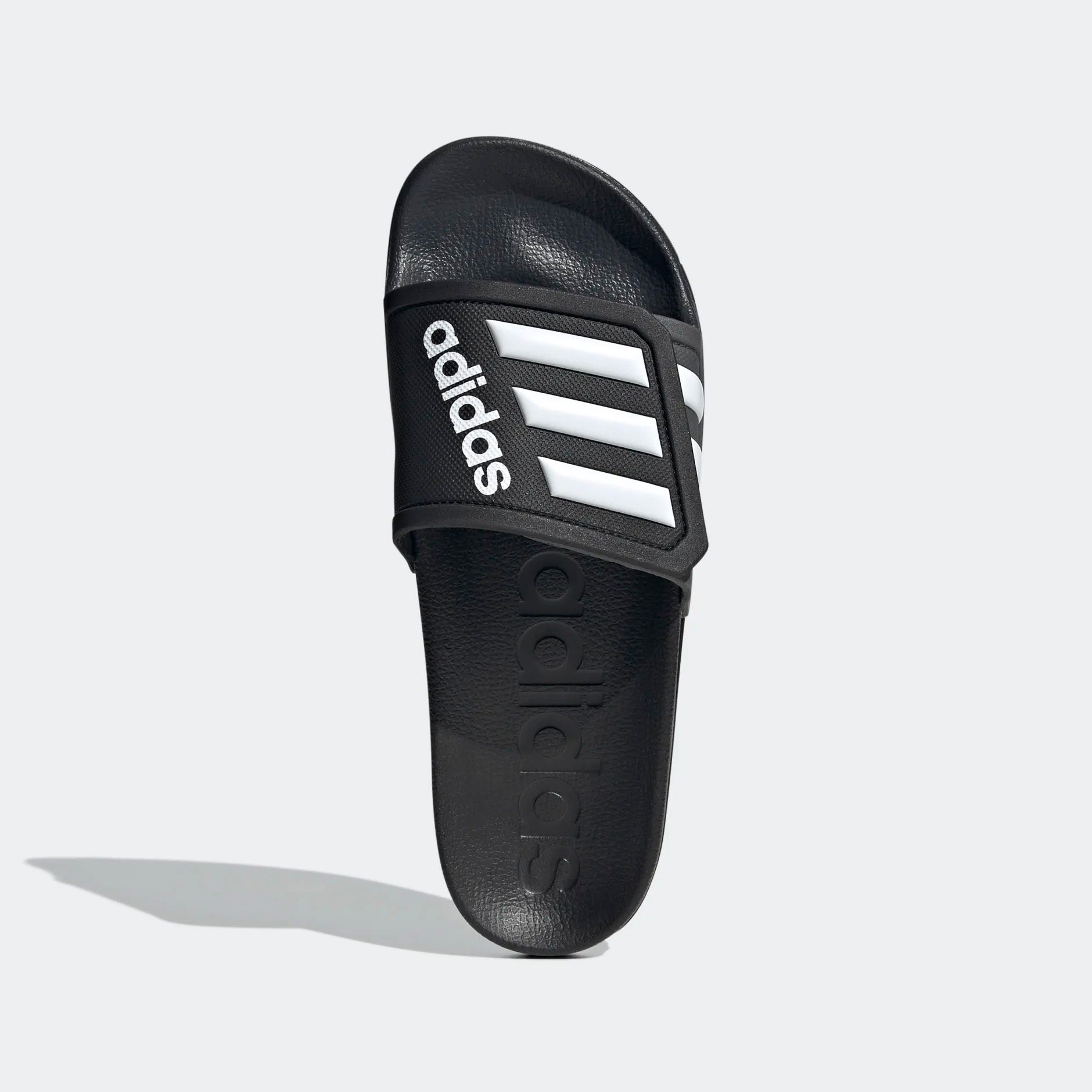  0843 - HÀNG CHÍNH HÃNG - DÉP ADIDAS TND - MÀU ĐEN SỌC TRẮNG - CODE: GZ5933 