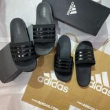  0844 - HÀNG CHÍNH HÃNG - DÉP QUAI NGANG ADIDAS CLOUDFOAM COMFORT MÀU ĐEN SỌC ĐEN BÓNG - CODE: GZ5896 