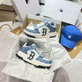  0839 - HÀNG CHÍNH HÃNG - GIÀY MLB CHUNKY LINER MID MONOGRAM BOSTON MÀU XANH BLUE - *BLUE/WHITE* - CODE: 3ASXLM13N 