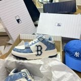  0839 - HÀNG CHÍNH HÃNG - GIÀY MLB CHUNKY LINER MID MONOGRAM BOSTON MÀU XANH BLUE - *BLUE/WHITE* - CODE: 3ASXLM13N 