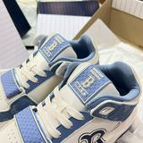  0839 - HÀNG CHÍNH HÃNG - GIÀY MLB CHUNKY LINER MID MONOGRAM BOSTON MÀU XANH BLUE - *BLUE/WHITE* - CODE: 3ASXLM13N 