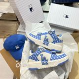  0845 - HÀNG CHÍNH HÃNG - GIÀY MLB CHUNKY LINER MID MONOGRAM LA MÀU XANH BLUE - *BLUE/WHITE* - CODE: 3ASXLM13N 