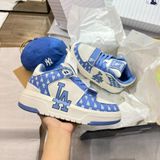  0845 - HÀNG CHÍNH HÃNG - GIÀY MLB CHUNKY LINER MID MONOGRAM LA MÀU XANH BLUE - *BLUE/WHITE* - CODE: 3ASXLM13N 
