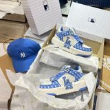  0845 - HÀNG CHÍNH HÃNG - GIÀY MLB CHUNKY LINER MID MONOGRAM LA MÀU XANH BLUE - *BLUE/WHITE* - CODE: 3ASXLM13N 