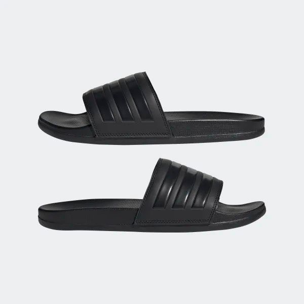  0844 - HÀNG CHÍNH HÃNG - DÉP QUAI NGANG ADIDAS CLOUDFOAM COMFORT MÀU ĐEN SỌC ĐEN BÓNG - CODE: GZ5896 