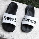  0846 - HÀNG CHÍNH HÃNG - DÉP QUAI DÁN NEW BALANCE MÀU TRẮNG CHỮ ĐEN - *WHITE* - CODE: SDL230WT 