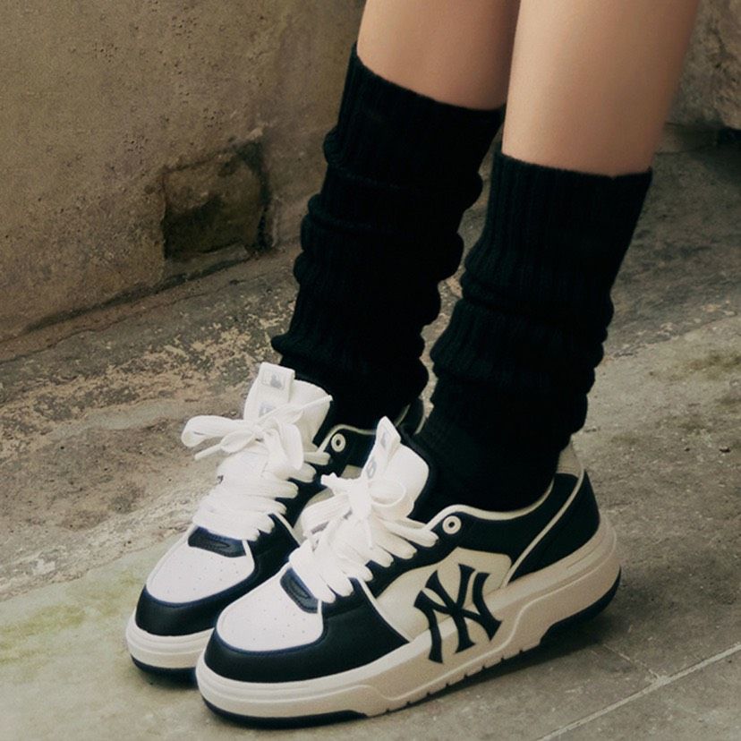  0824 - HÀNG CHÍNH HÃNG - GIÀY MLB CHUNKY LINER MÀU ĐEN VINTAGE 2023 *BLACK* - CODE: 3ASXCLB3N-50BKS 