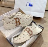  0861 - HÀNG CHÍNH HÃNG - GIÀY SNEAKER MLBSAFFIANO DIAMOND - BE NÂU - * BEGIE * Code: 3ASHMS13N 43BGS 