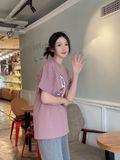  0878 - HÀNG CHÍNH HÃNG - ÁO THUN NEW ERA  - LOGO B HOA HÒE - * HỒNG *  CODE: 