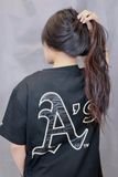  0975 - HÀNG CHÍNH HÃNG - ÁO THUN NEW ERA - A'S LOGO CHÌM ĐEN - CODE: 13731450 