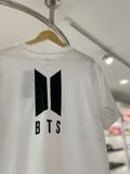  0890 - HÀNG CHÍNH HÃNG - ÁO THUN NEW ERA  x BTS- BEYOND THE SCENE *TRẮNG * 