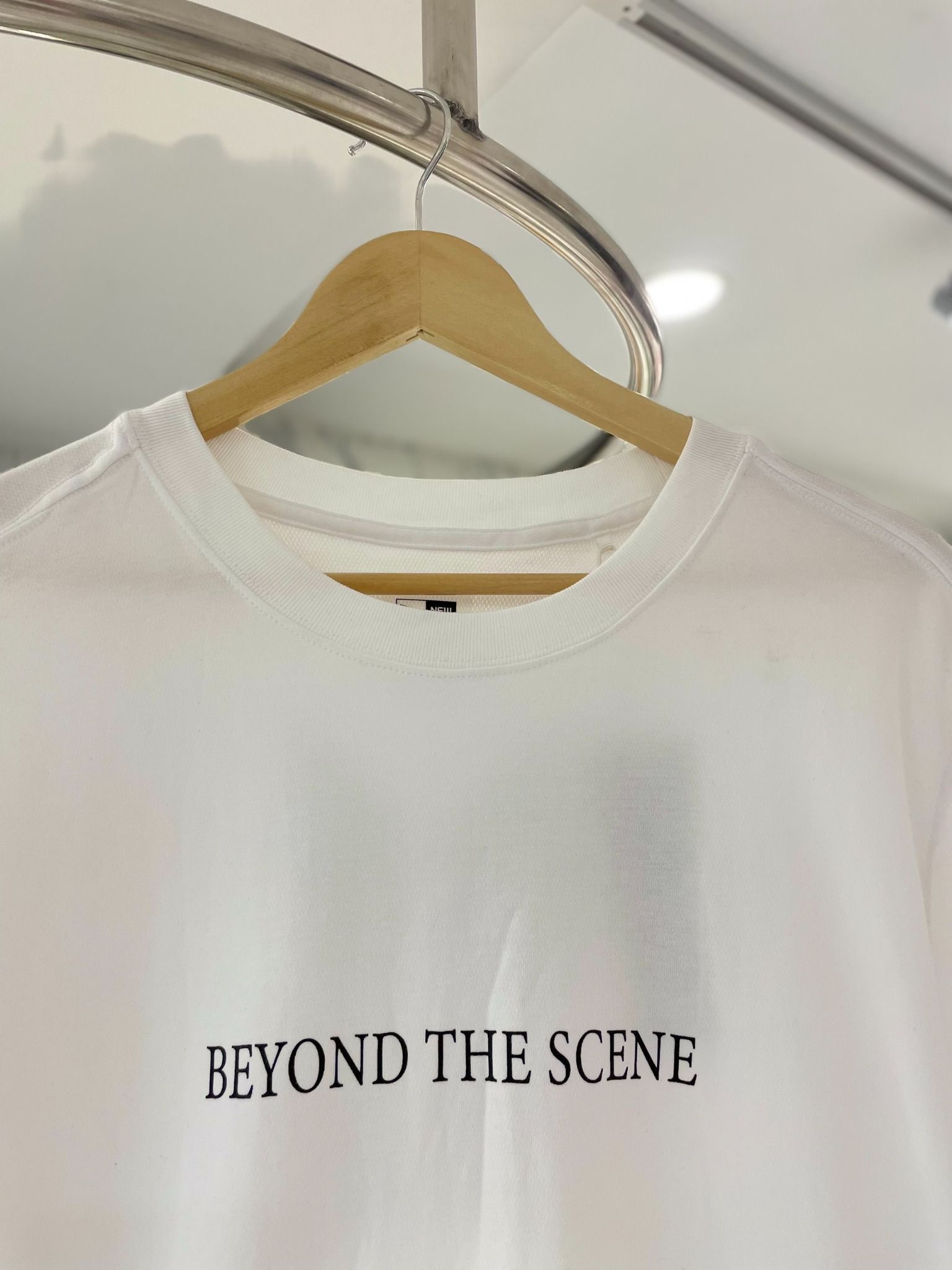  0890 - HÀNG CHÍNH HÃNG - ÁO THUN NEW ERA  x BTS- BEYOND THE SCENE *TRẮNG * 