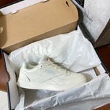  0990 - *CHÍNH HÃNG* GIÀY REEBOK - ĐẾ BẰNG - KEM (CHỮ XANH) - (5443) 