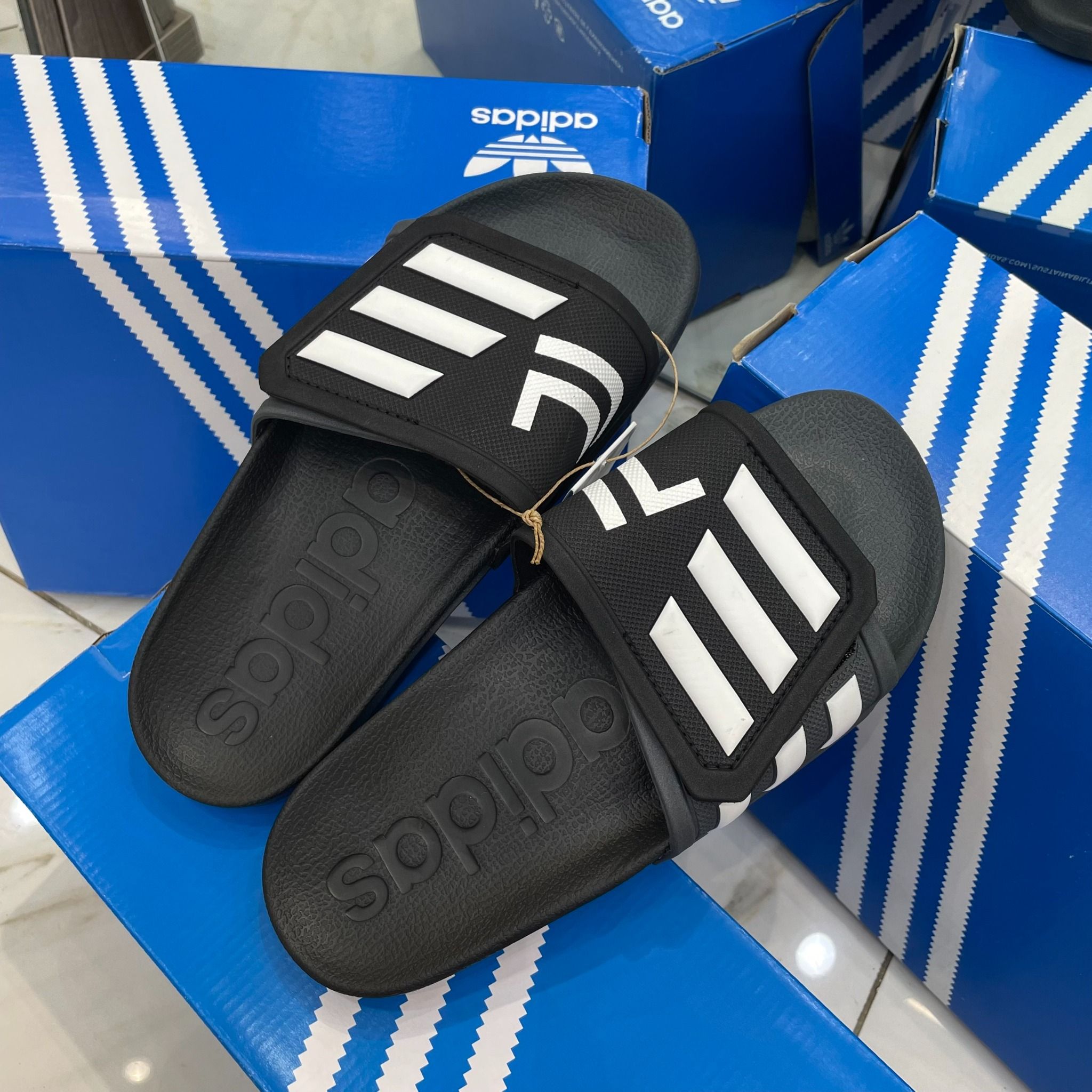  1002 - HÀNG CHÍNH HÃNG - DÉP ADIDAS TND * MÀU ĐEN FULL * - CODE: GZ5933 