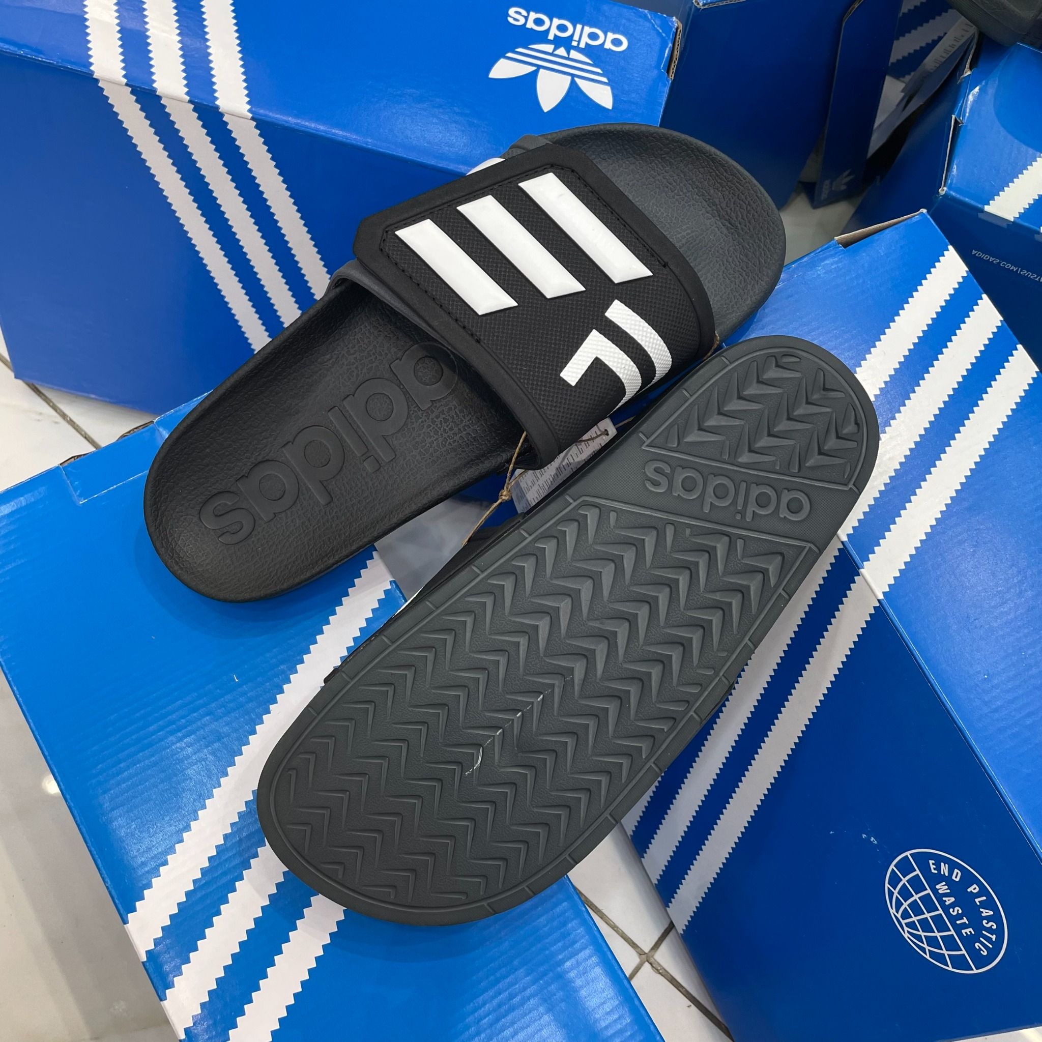  1002 - HÀNG CHÍNH HÃNG - DÉP ADIDAS TND * MÀU ĐEN FULL * - CODE: GZ5933 