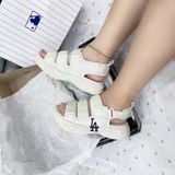  1019 - HÀNG CHÍNH HÃNG - GIÀY SANDAL - MLB CHUNKY LA DODGERS TRẮNG - CODE: 3ASDCSS33-07IVS 