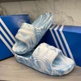  1015 - HÀNG CHÍNH HÃNG - DÉP ADIDAS 22 - BẬC THANG * Xanh Biển Loang Màu * - 