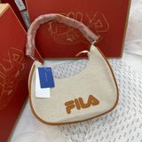  1025 - HÀNG CHÍNH HÃNG - TÚI KẸP NÁCH HOBO FILA CREAM CODE: 50DB6ACFDE7525GS 