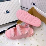  1029 - HÀNG CHÍNH HÃNG -  GIÀY SANDAL MLB - HỒNG TRƠN YANKEES - QUAI NHỰA 