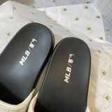  1040 - HÀNG CHÍNH HÃNG - DÉP MLB SLIDER - ĐEN QUAI TRẮNG - CODE: 32SHH2011-50W 