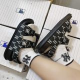  1034 - HÀNG CHÍNH HÃNG -  GIÀY SANDAL MLB -  MONOGRAM NY ĐEN - QUAI NHỰA - CODE : 3ASDSD423-50BKS-3 