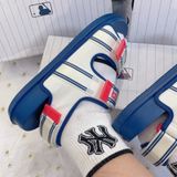  1039 - HÀNG CHÍNH HÃNG -  GIÀY SANDAL MLB - LOGO B ĐỎ ĐẾ XANH - CODE: 3ASDSD223-43NYL 