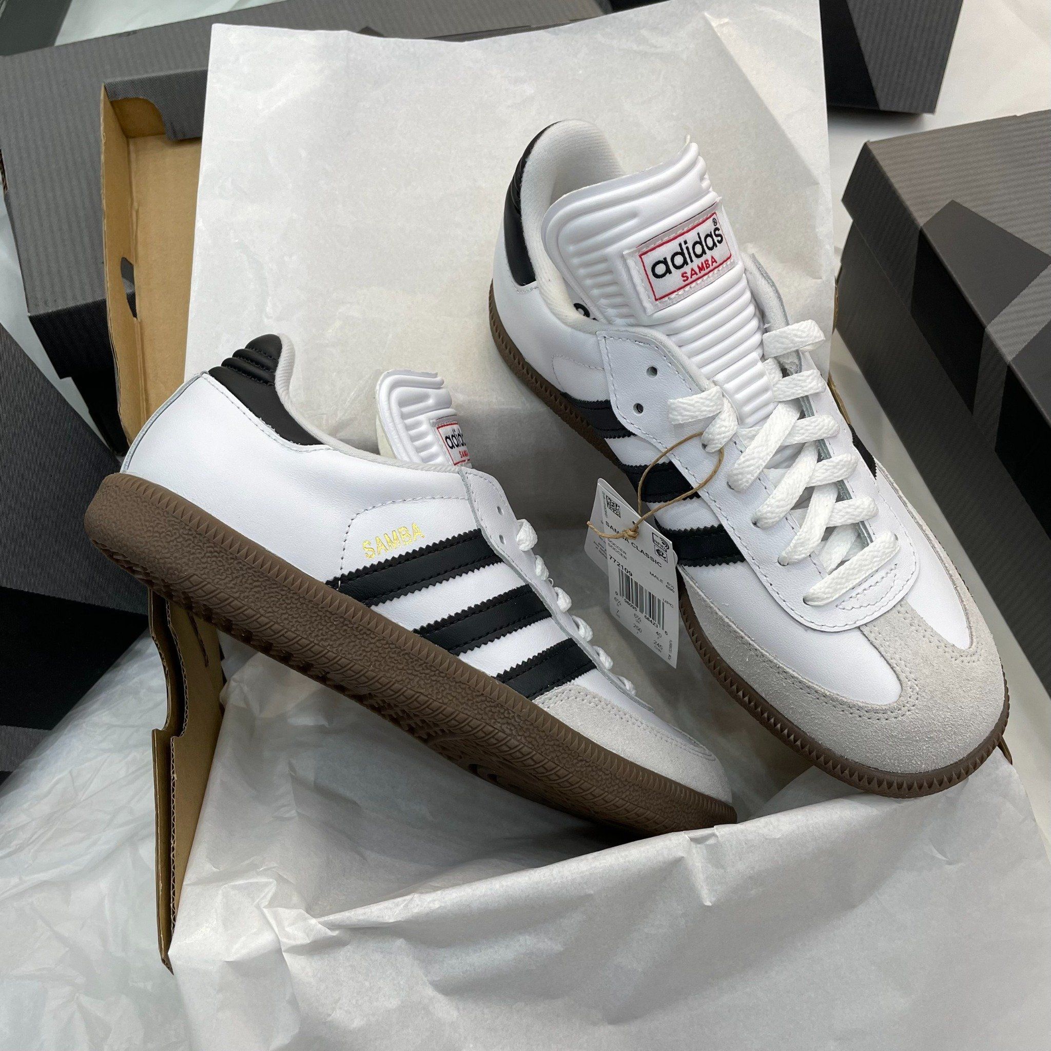 1046 - Hàng Chính Hãng - Giày Adidas Samba Classic - White Black - * Đ –  Mộc Shoes