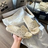  1052 - HÀNG CHÍNH HÃNG -  DÉP MLB - DIA MONOGRAM - GOLD - CODE: 3ALPCDM33 