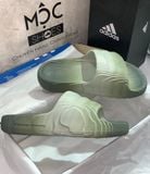  1064 - HÀNG CHÍNH HÃNG - DÉP ADIDAS 22 - BẬC THANG * XANH XÚP LƠ - LOANG * - Code: IG7494 