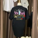  1080 - HÀNG CHÍNH HÃNG - ÁO THUN NEW ERA -  NEW YORK LOGOS BLACK SHORT SLEEVES - ĐEN - CODE: 13470979 