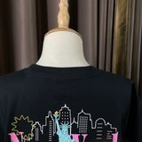  1080 - HÀNG CHÍNH HÃNG - ÁO THUN NEW ERA -  NEW YORK LOGOS BLACK SHORT SLEEVES - ĐEN - CODE: 13470979 