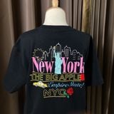  1080 - HÀNG CHÍNH HÃNG - ÁO THUN NEW ERA -  NEW YORK LOGOS BLACK SHORT SLEEVES - ĐEN - CODE: 13470979 